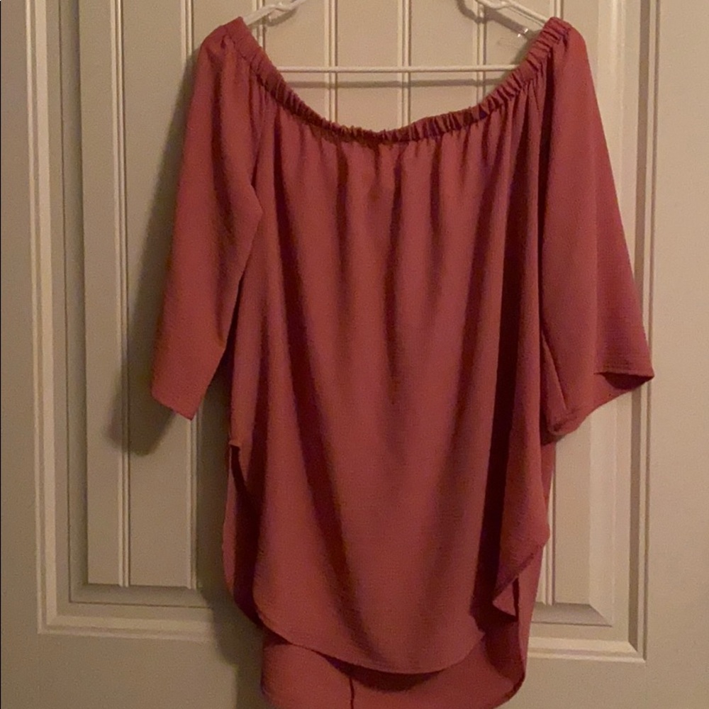 Split sides, longer back blouse